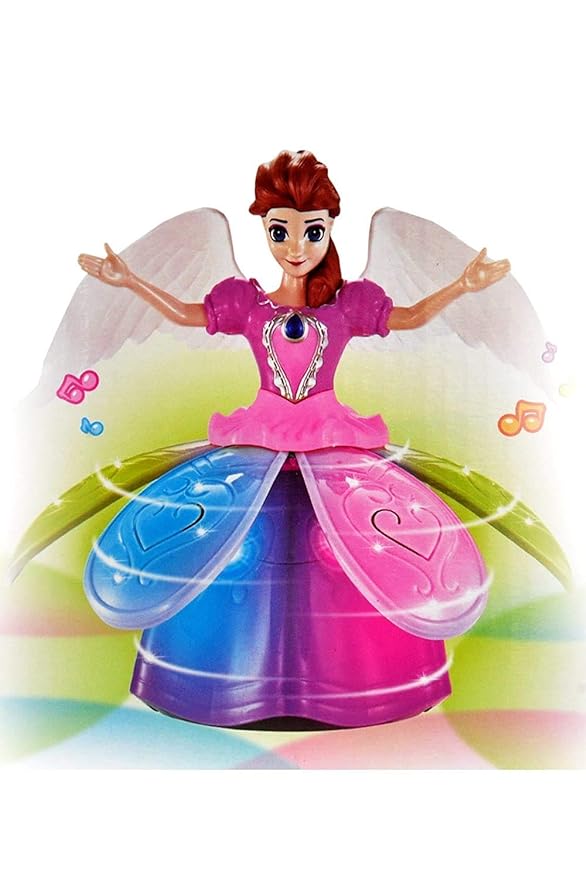 ✨ Dancing Angel Princess Doll with 3D Lights & Music