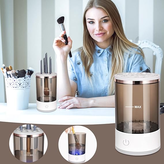 ✨ Automatic Multi Brush Cleaner – Sonic Vibration Makeup Brush Washer 🧼💄 |